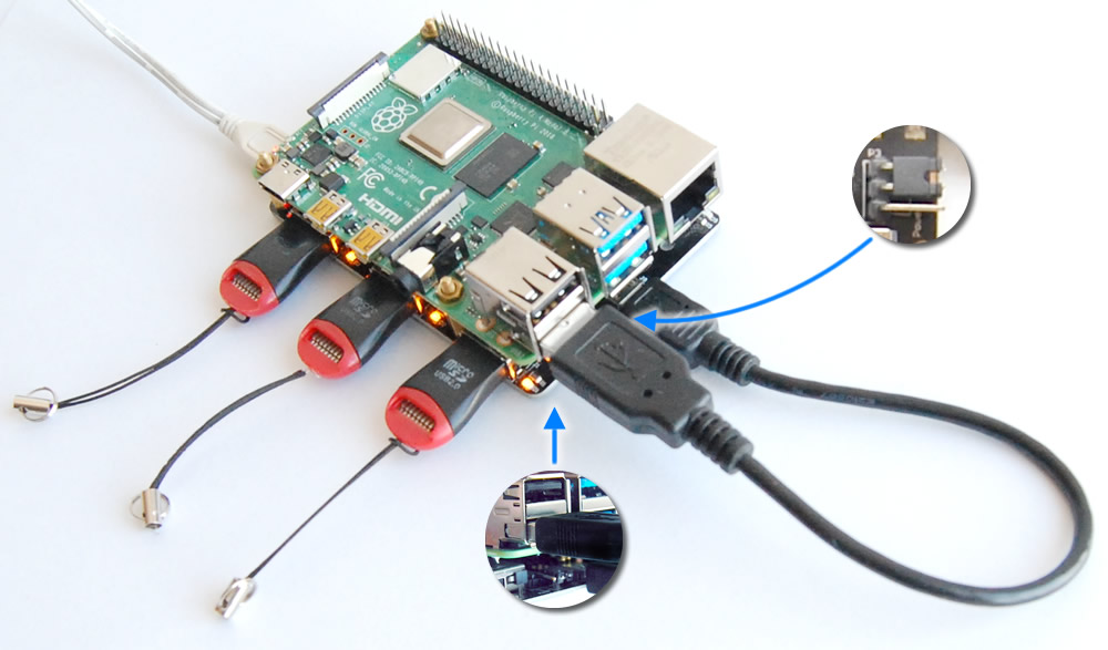 raspberry pi multi port usb hub project