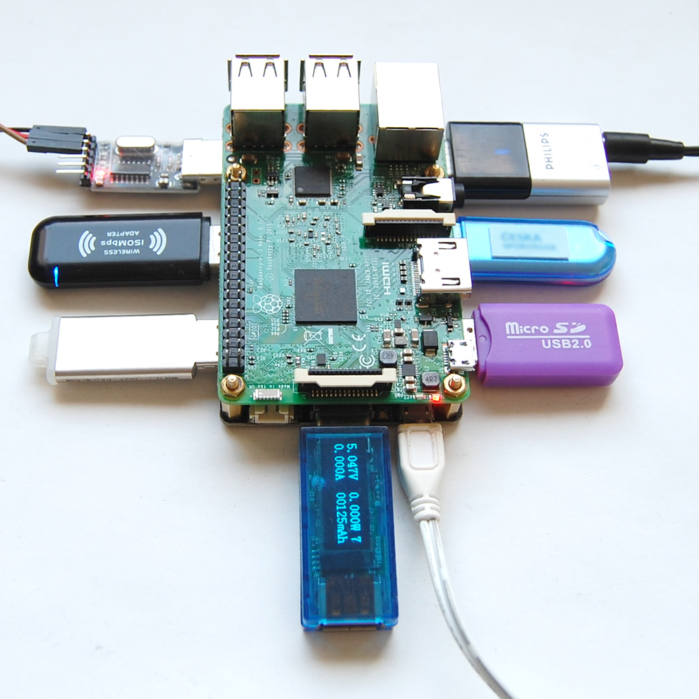 BIG7: 7-Port USB Hub for Raspberry Pi 2) |