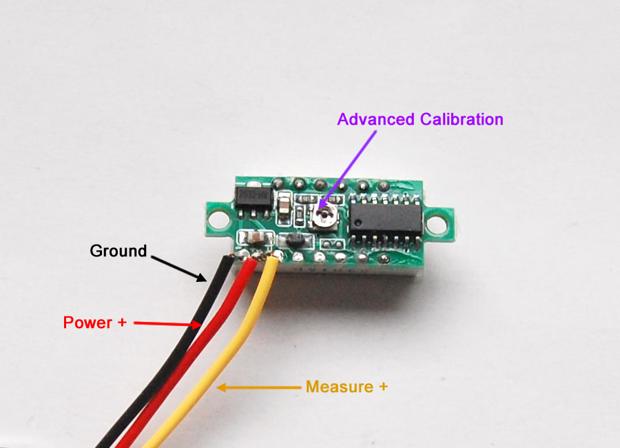 Display LED 0.28 Pollici 6 Voltmetro Digitali Mini 0.28 Pollici - Display LED Per DC 2.4V-30V | Protezione Inversione Polarità Voltmetro 2.4v-30v 2 Fili