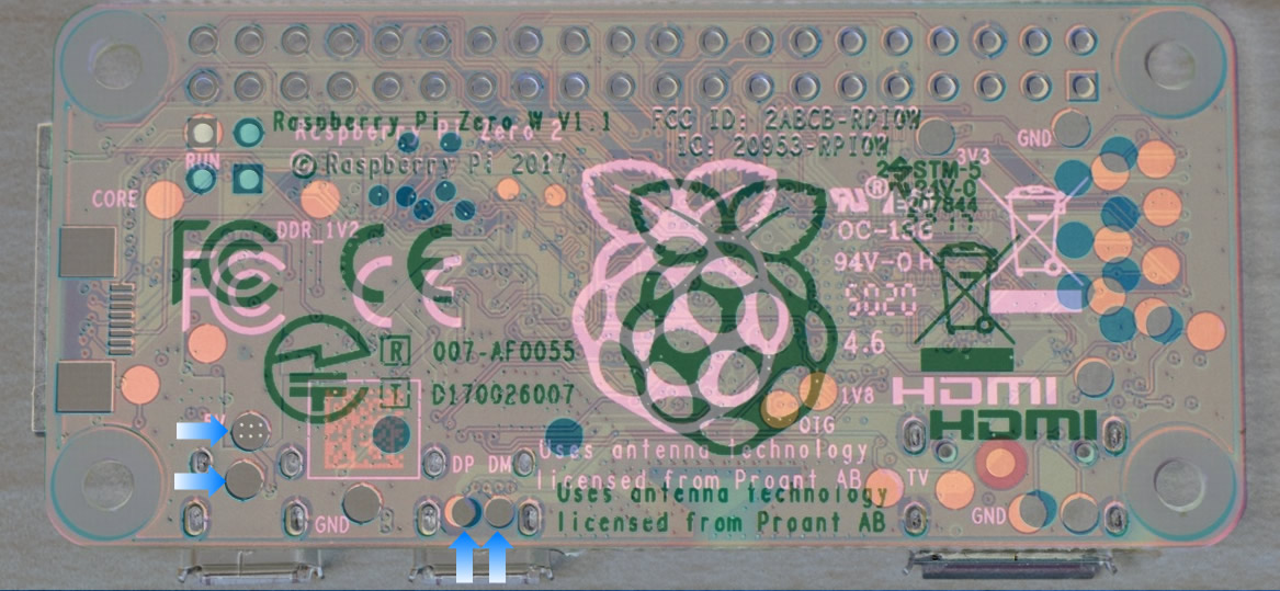 Testing Pads Overlap (RPi Zero 1 & 2 W)