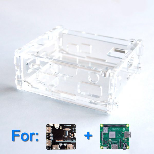 Acrylic Case for Ace4U and Raspberry Pi A+/3A+ (Clear)
