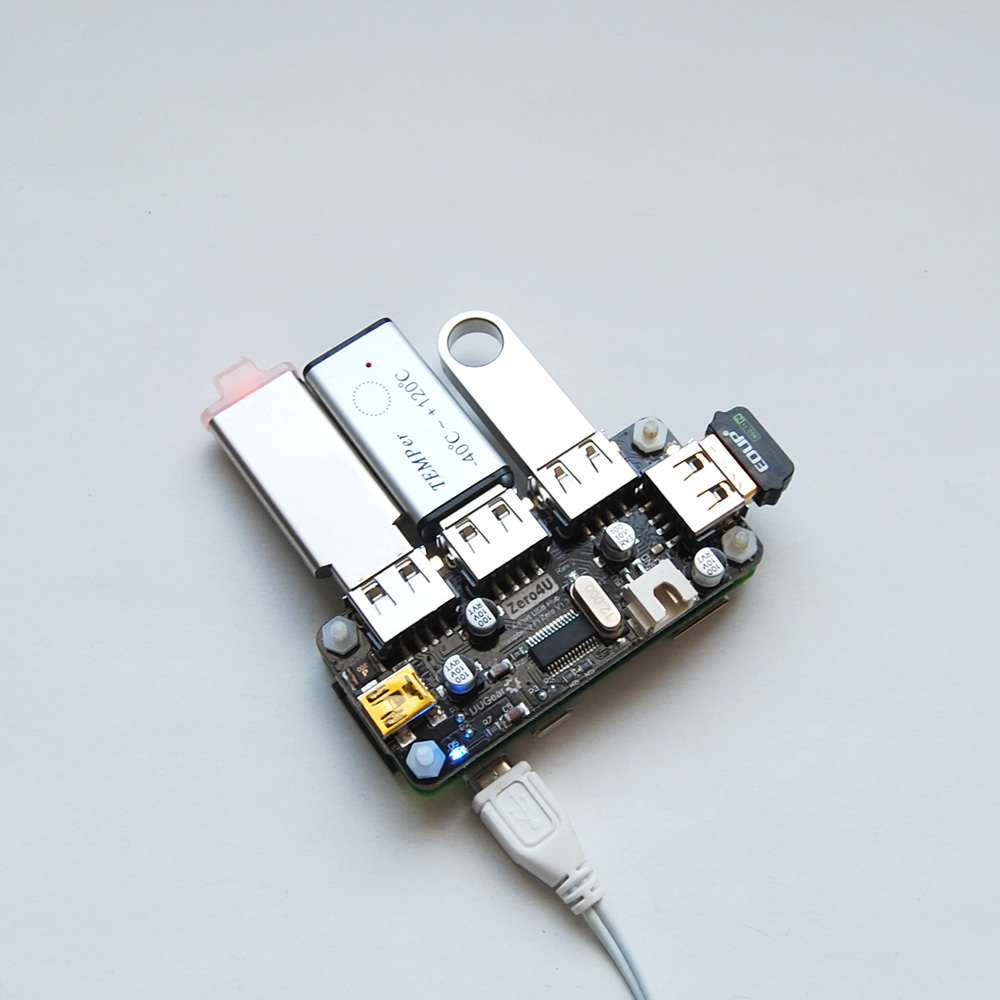 duft Dårlig skæbne bølge Zero4U: 4-Port USB Hub for Raspberry Pi Zero (V1.3 and W) | UUGear