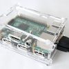 Acrylic Case for 7-Port USB Hub and Raspberry Pi (Clear)