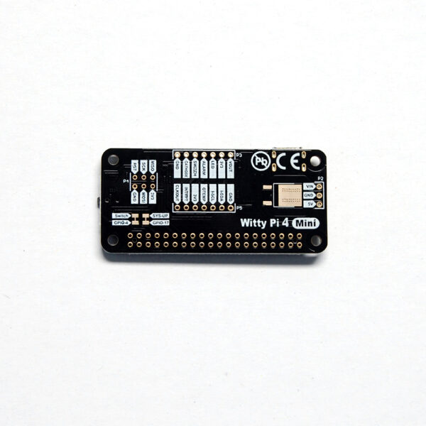 Witty Pi 4 Mini: Realtime Clock and Power Management for Raspberry Pi