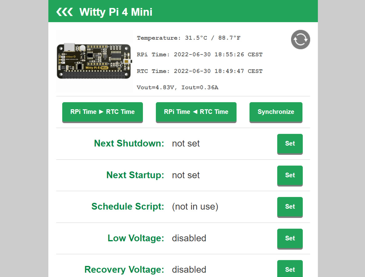 UWI: Witty Pi 4 Mini