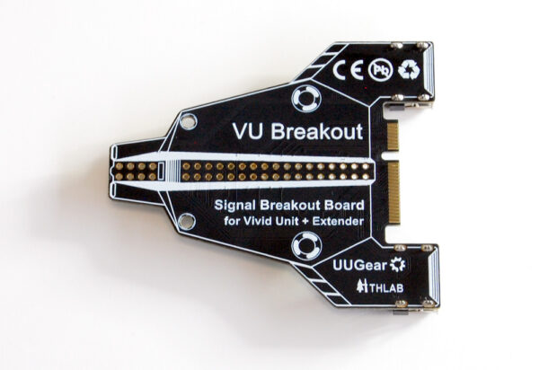 VU Breakout - Airplane Shaped Expansion Board on the Vivid Unit Extender