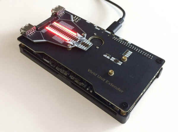 VU Breakout - Airplane Shaped Expansion Board on the Vivid Unit Extender